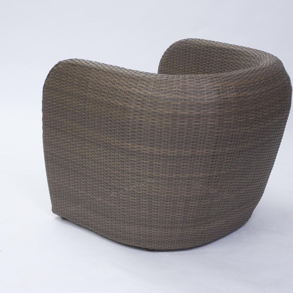 tubby outdoor armchair - synthetic summergrass weave