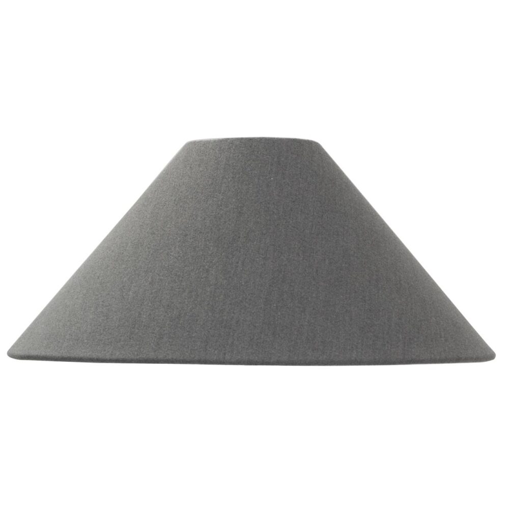 55 / 24 wide conical lamp shade - grey felt