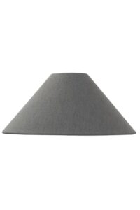 55 / 24 wide conical lamp shade - grey felt