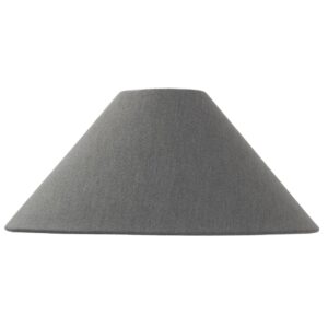 55 / 24 wide conical lamp shade - grey felt