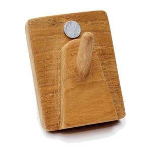 alfred wooden coat-hook - single - small coat hook in solid teak
