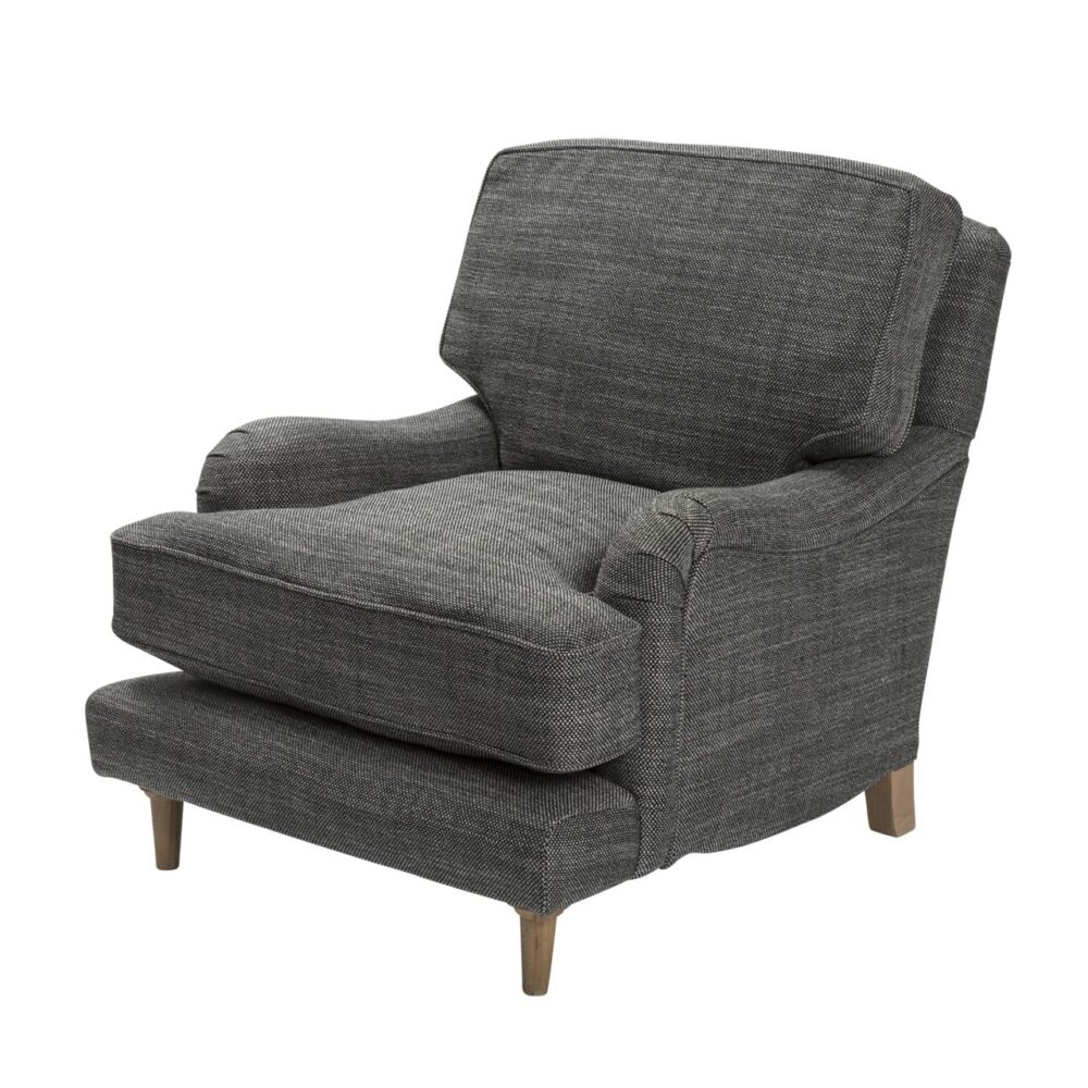 arundel fully upholstered armchair - made in the uk in a choice of fabrics