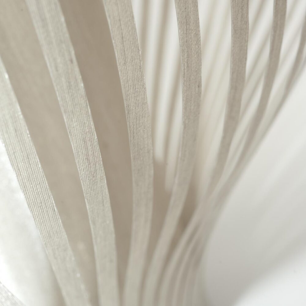 balloon table lamp - taupe - fabric table lamp - detail