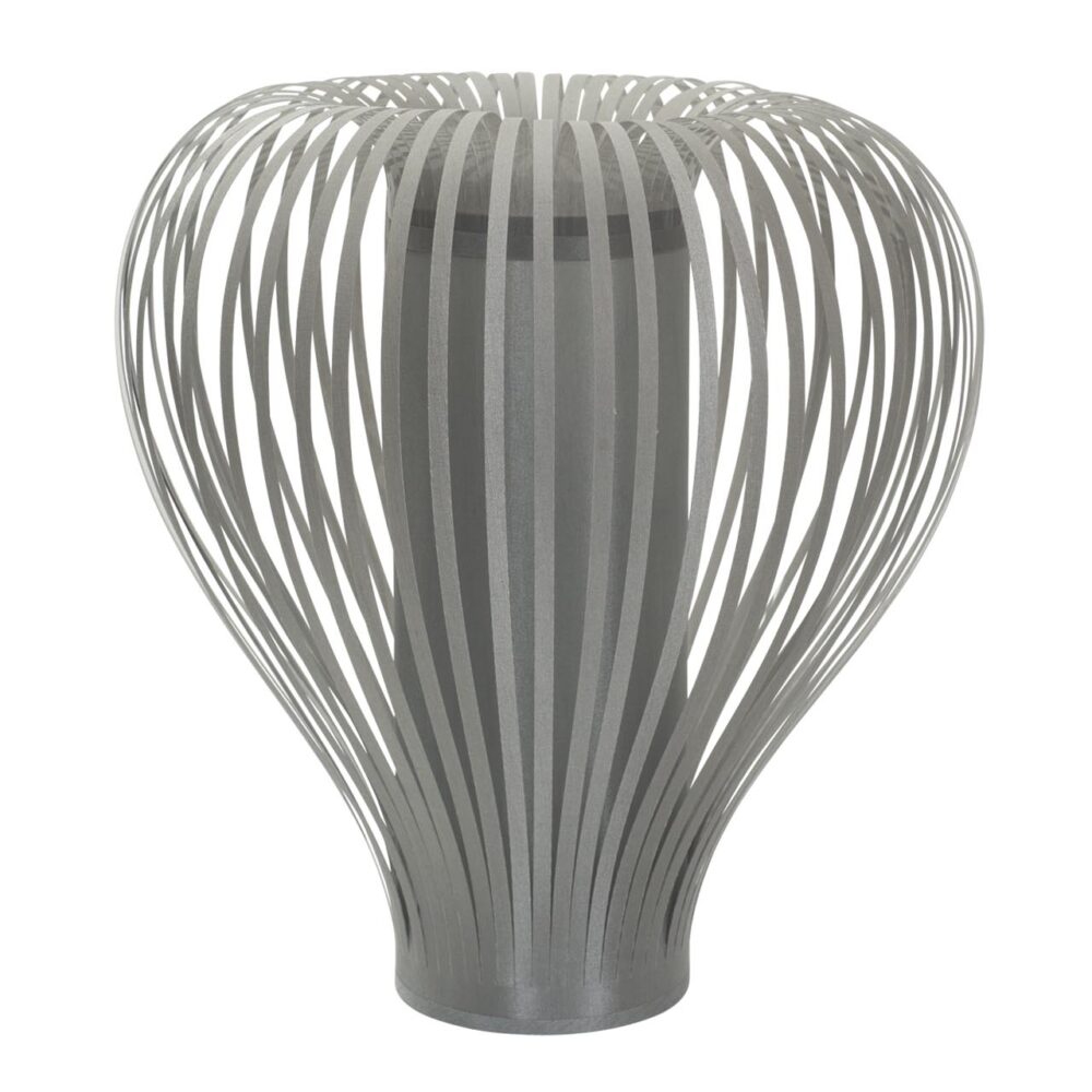 balloon table lamp - grey - fabric table lamp with diffused light