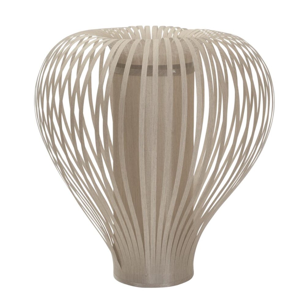 balloon table lamp - taupe - fabric table lamp with diffused light