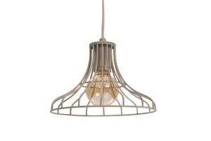 bell pendant lamp - dark grey - cage style pendant lamp