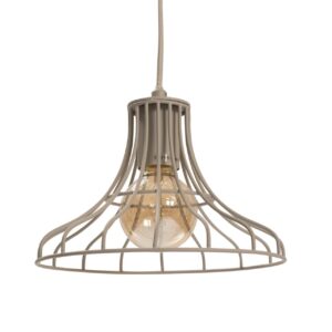 bell pendant lamp - dark grey - cage style pendant lamp