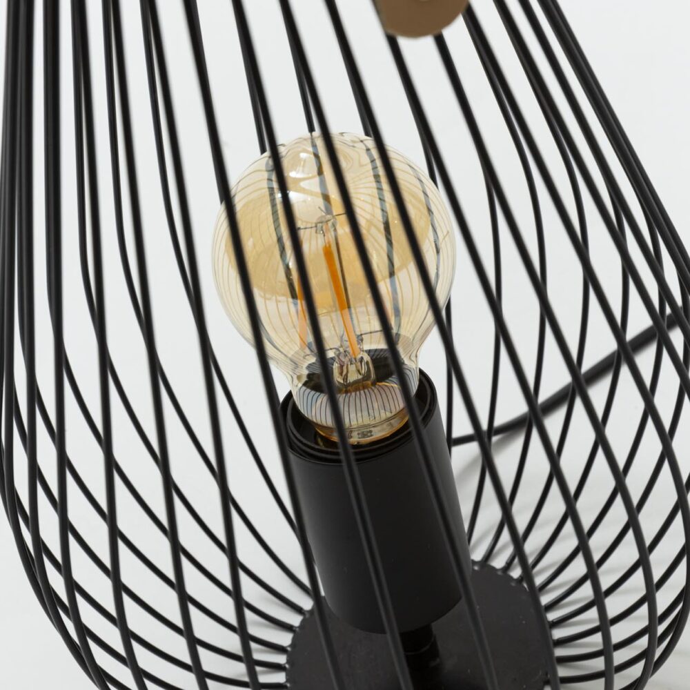 cage small table lamp detail