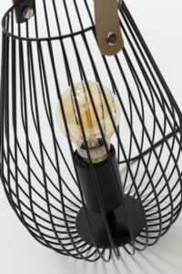 cage small table lamp detail