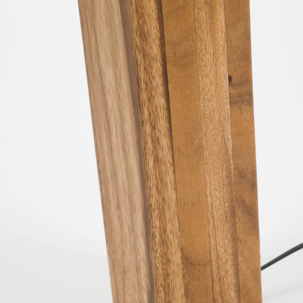 cube table lamp base - natural