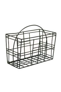 grid - wire magazine rack with handle