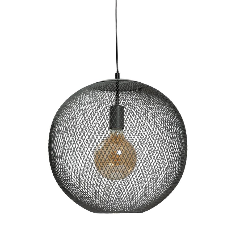 kew globe pendant lamp - dark grey