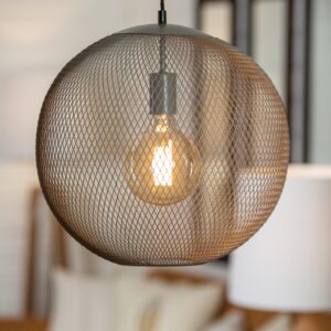 kew globe pendant lamp - putty