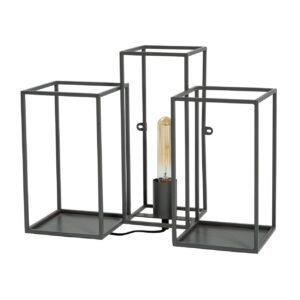 kew wall lamp with shelves - dark grey