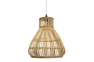 osaka bamboo pendant shade - natural - handmade wooden hanging lamp