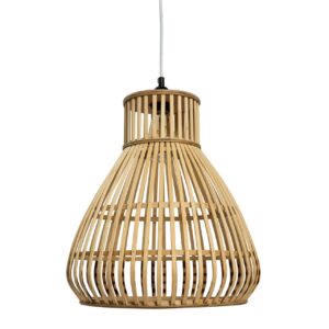 osaka bamboo pendant shade - natural - handmade wooden hanging lamp