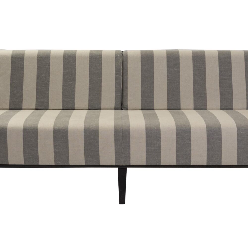 paling indoor large sofa - earth stained wooden framed sofa with made to order upholstered pads