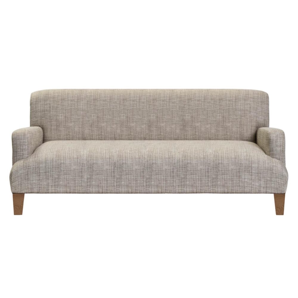 selsey fully upholstered 2 seat sofa - front view - made to order by pr home