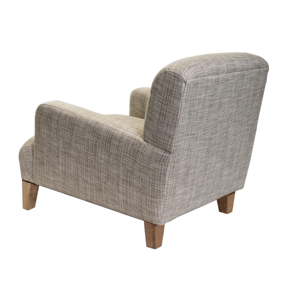 selsey fully upholstered armchair - rear view - made to order by pr home