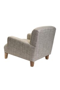 selsey fully upholstered armchair - rear view - made to order by pr home