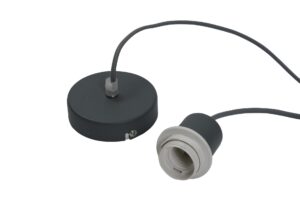 tahiti ceiling rose light fitting - dark grey