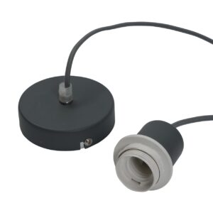 tahiti ceiling rose light fitting - dark grey