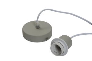 tahiti ceiling rose light fitting - putty