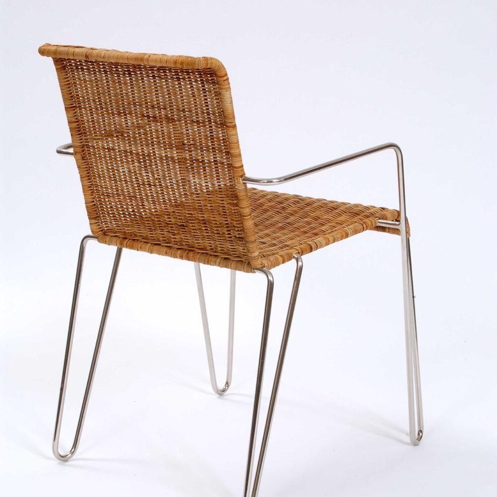 tangiers dining chair - pulut weave - rear view