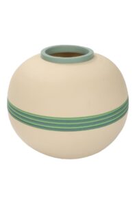 cordoba jar - green - large floor standing terracotta jar - hand thrown and painted