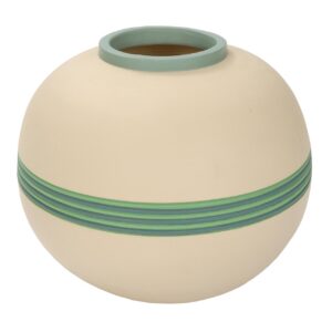 cordoba jar - green - large floor standing terracotta jar - hand thrown and painted