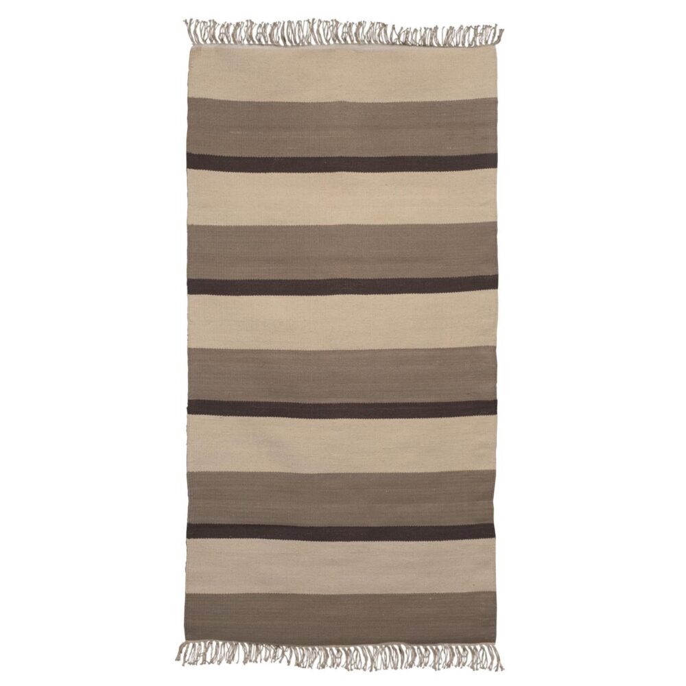 dhurrie - 75 x 150cm - dune - flat woven cotton floor covering