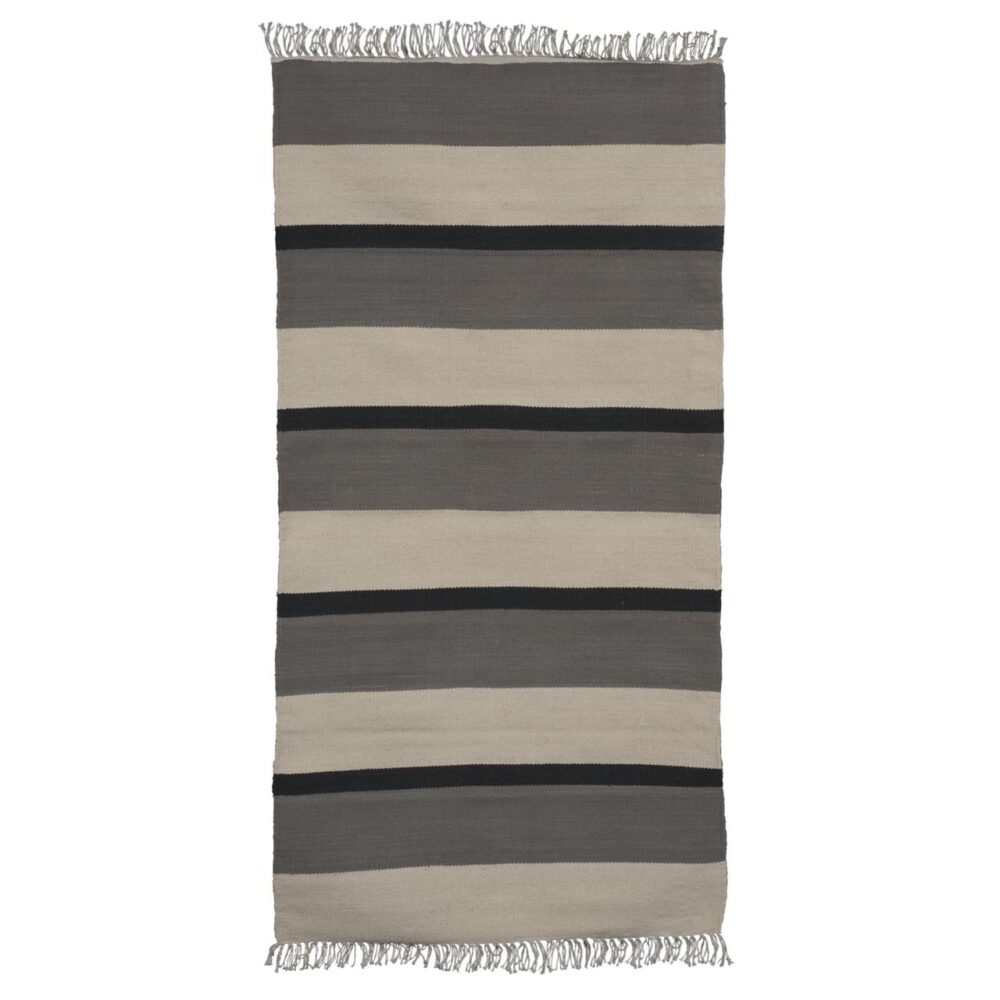 dhurrie - 75 x 150cm - munro - flat woven cotton floor covering
