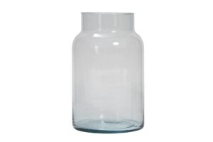 ghent - flower vase - clear glass - large case with collared neck