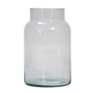 ghent - flower vase - clear glass - large case with collared neck
