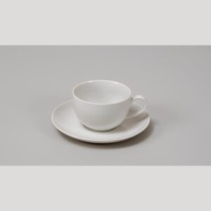 repas tea / coffee cup and saucer - high quality white porcelain cup and saucer
