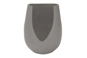 sac vase - greys - large floor standing terracotta vase - hand thrown and painted