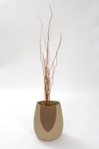 sac vase - naturals - large floor standing terracotta vase - hand thrown and painted