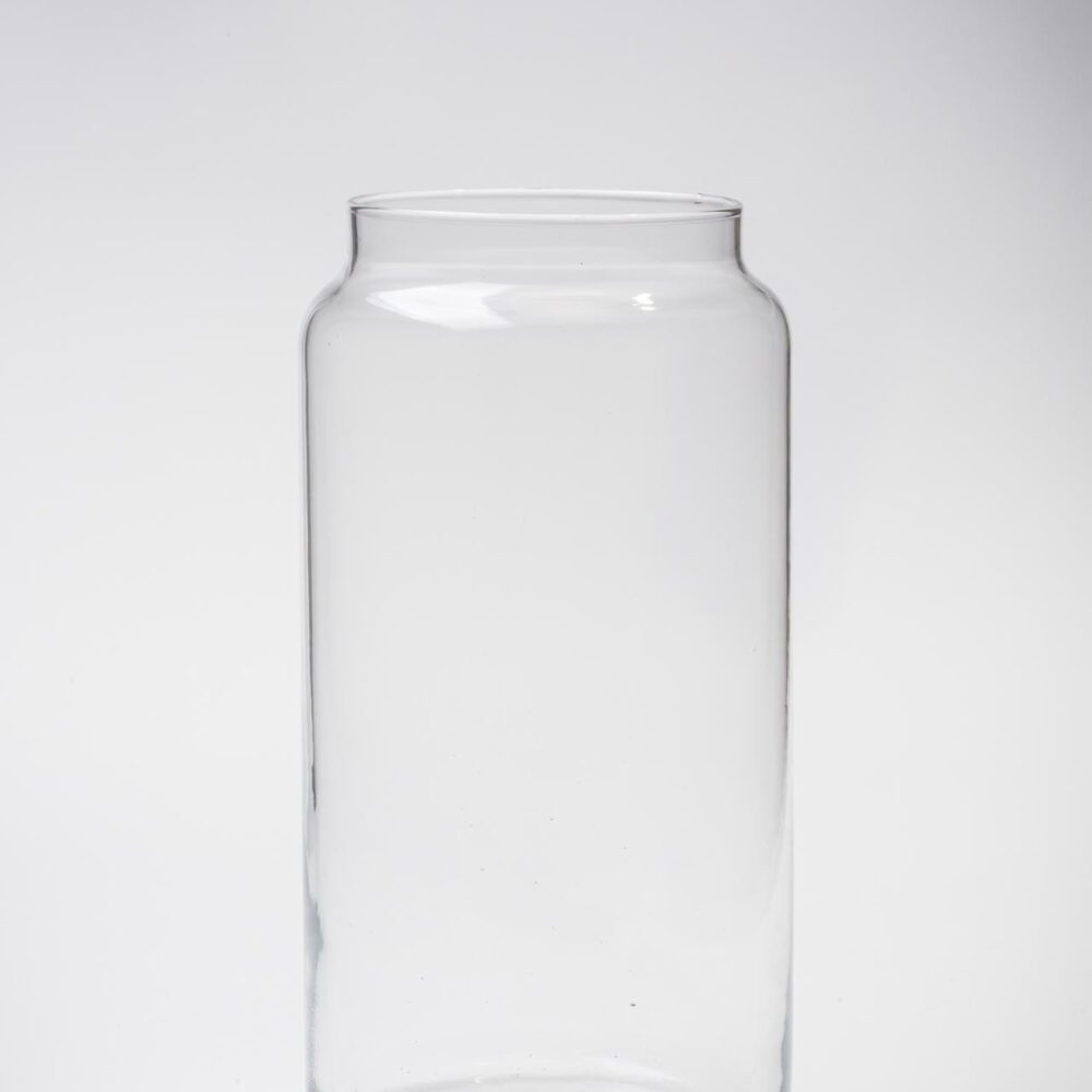 shoulder tall vase - clear glass vase