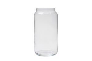 shoulder tall vase - clear glass