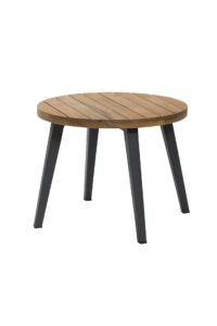tivoli outdoor low side table - teak / anthracite