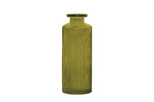 camile bottle - small decorative bottle in vintage green coloured glass