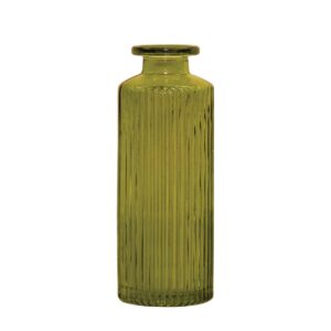 camile bottle - small decorative bottle in vintage green coloured glass