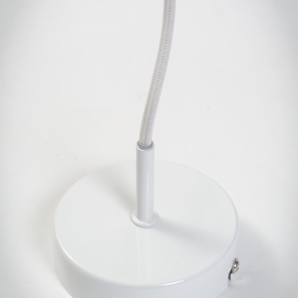 cloche pendant lamp - ceiling rose - white
