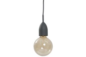 cloche pendant lamp - grey