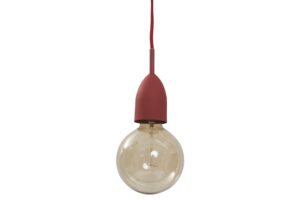 cloche pendant lamp - red