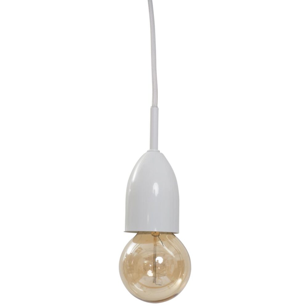 cloche pendant lamp - white