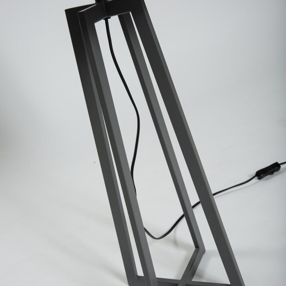 fuji table lamp - dark grey - tall table lamp in grey steel - detail