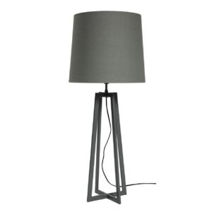 fuji table lamp - dark grey - tall table lamp in grey steel