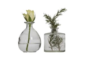 giselle and odette - small decorative glass bottles / vases