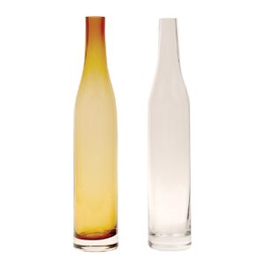 hand made bottles - large - amber & clear